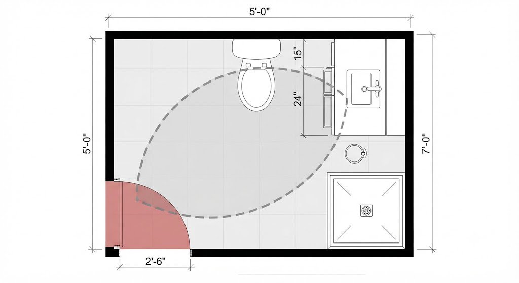 The Door Swing Problem — and Five Ways to Solve It Without Moving Walls