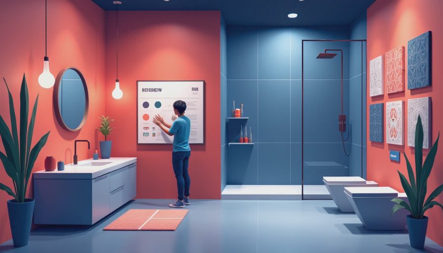 Visual context for shower tile ideas