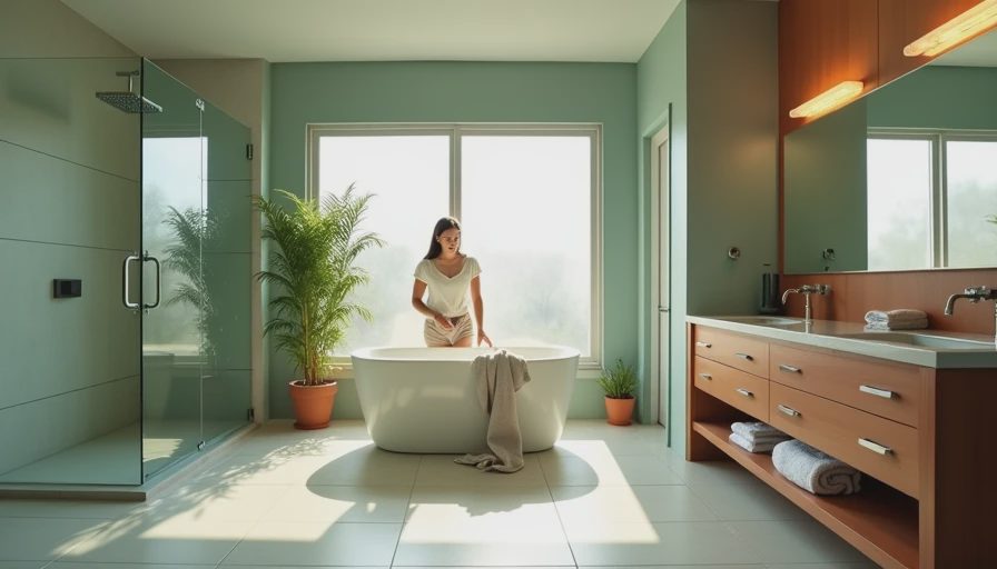 Visual context for 10x10 master bathroom layout