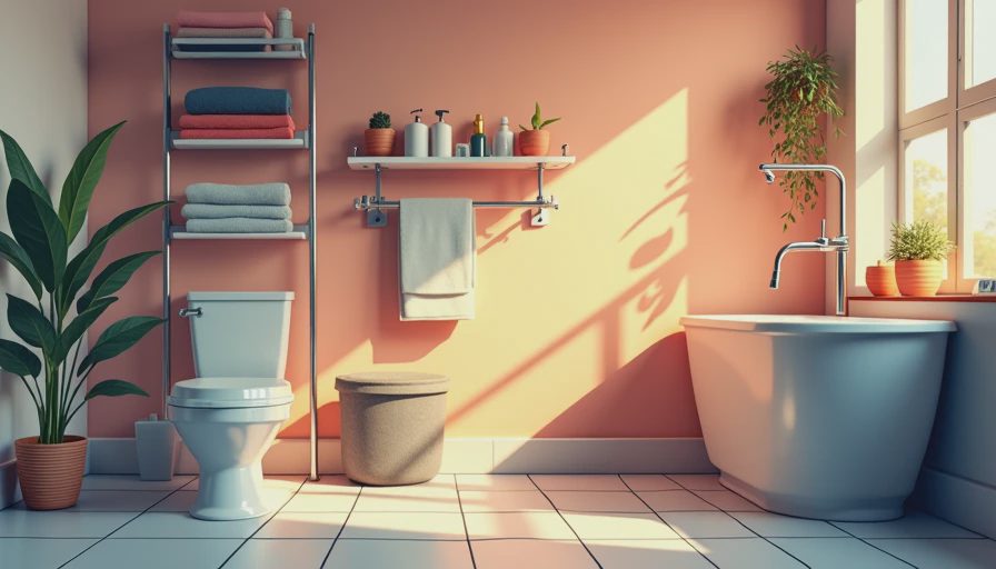Visual context for bathroom accessories