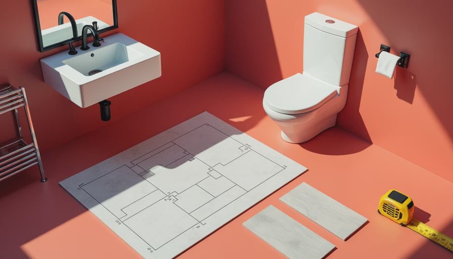 Visual context for 100 square foot bathroom