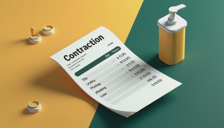Illustration for bathroom remodel cost