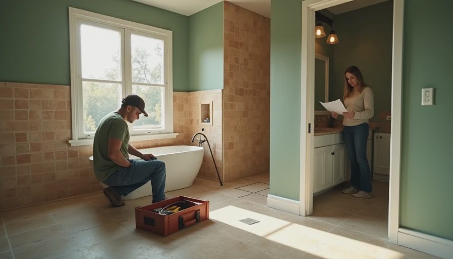 Illustration for bathroom renovation cost