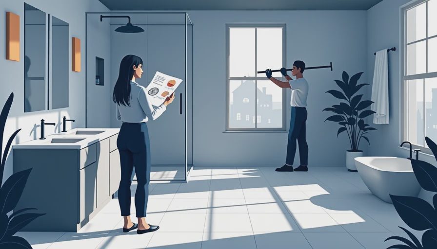 Visual context for master bathroom ideas
