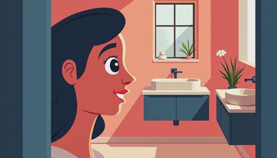Visual context for 100 sq ft bathroom