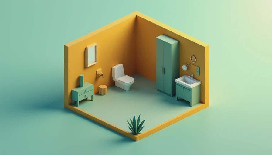 Illustration for 10x10 bathroom layout no tub