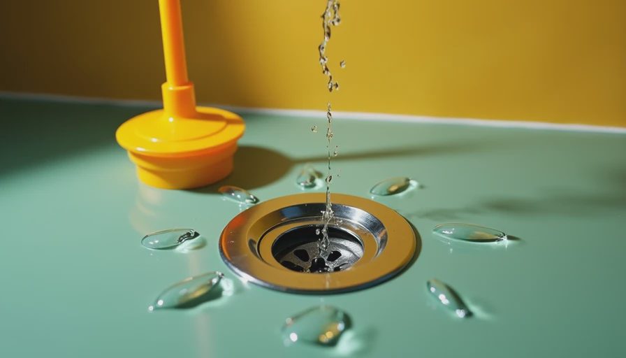 Visual context for bathtub not draining